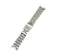 Correa de Metal de acero for buceo de 22mm compatible con for Casio Duro Mdv107-1A MDV106-1A Marlin reloj pulsera piezas de repuesto(Silver-big)