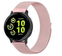 Correa de metal de acero inoxidable para Garmin Venu 2 Plus Strap/Vivoactive 5, correas de repuesto de malla milanesa magnética de 20 mm para mujeres y hombres para Garmin Forerunner 245/55/Venu 2