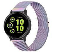Correa de metal de acero inoxidable para Garmin Venu 2 Plus Strap/Vivoactive 5, correas de repuesto de malla milanesa magnética de 20 mm para mujeres y hombres para Garmin Forerunner 245/55/Venu 2