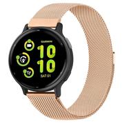 Correa de metal de acero inoxidable para Garmin Venu 2 Plus Strap/Vivoactive 5, correas de repuesto de malla milanesa magnética de 20 mm para mujeres y hombres para Garmin Forerunner 245/55/Venu 2