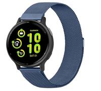 Correa de metal de acero inoxidable para Garmin Venu 2 Plus Strap/Vivoactive 5, correas de repuesto de malla milanesa magnética de 20 mm para mujeres y hombres para Garmin Forerunner 245/55/Venu 2