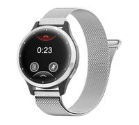 Correa de metal de acero inoxidable para Garmin Venu 3S/Forerunner 265S, correa para mujeres y hombres, 18 mm, ajustable, cómoda, magnética, malla milanesa, para Garmin Venu 3S/2S/Vivoactive 4s