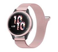 Correa de metal de acero inoxidable para Garmin Venu 3S/Forerunner 265S, correa para mujeres y hombres, 18 mm, ajustable, cómoda, magnética, malla milanesa, para Garmin Venu 3S/2S/Vivoactive 4s