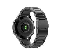 Correa de metal de aleación de titanio de 22 mm y 26 mm compatible con for Garmin Fenix 8, 7X, 5/5X/5XPlus/6/6X, Enduro/Instinct 1/2/955.(Black)