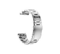 Correa de metal de titanio compatible con for Garmin Fenix 8 E 47 mm 8X 51 mm 7 7X 6 6X 5 5X Plus/Epix Pro Gen 2/Enduro 3 QuickFit 26 mm 22 mm(Silver,QuickFit 22mm)