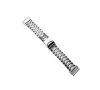Correa de metal de titanio de 26 mm apta for reloj Garmin Fenix 8/5X/5XPlus/6X/6XPro/7x Reloj de pulsera de metal QuickFit 3HR apto for banda Tactix Epix Gen2(Silver)