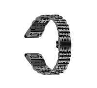 Correa De Metal For Reloj Quickfit De 26, 22 Y 20mm, Compatible Con For Garmin Fenix 7S 7x 7 6S 6X 6 Pro 5X 5 5S 935 945 Enduro Gen2, Pulsera De Acero Inoxidable(Black,20mm)