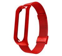Correa de metal milanesa para pulsera Mi Band 5 y Mi Band 6 (Roja) - XIAOMI