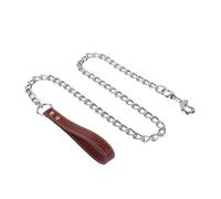 Correa de metal para mascotas para perros grandes de hasta 30 kg, cuerda extensible resistente para perro con tracción de cuello de mascota