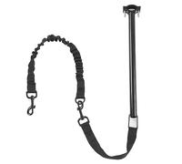 Correa de Metal para Perro y Bicicleta, Correa Retráctil para Mascotas con Manos para Entrenamiento de Ciclismo y Trote con Cuerda Elástica de 30 Pulgadas para Bicicletas en