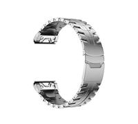 Correa de metal QuickFit de 26 mm compatible con for Garmin Fenix 8 51 mm 7 7X 6 6X Pro 3 5 5X Plus, pulsera de acero inoxidable(Silver,26mm For Fenix 6X 6XPro)