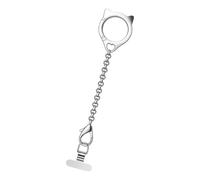 Correa de metal resistente para teléfono, soporte de anillo extraíble, gancho deslizante, correa de metal portátil, decoración de gato, accesorios temáticos