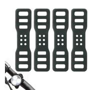Correa de montaje de silicona para bicicleta - Banda elástica de 24 mm de ancho, accesorio de luz trasera de faro de bicicleta, cuerda de soporte para espejo retrovisor registrador | Accesorio de