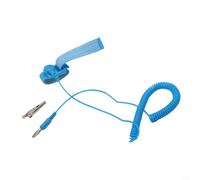 Correa de muñeca ajustable ESD con resistencia de 0,1 ohmios y trenza de hilo conductor para protección de componentes sensibles durante la manipulación