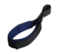 Correa de muñeca ajustable para perro para un agarre seguro para caminar, diseño negro correa acolchada