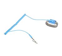 Correa de muñeca antiestática, acero inoxidable, resistente al desgaste, ajuste, fuerza fuerte, máxima flexibilidad, conexión a tierra electrostática con abrazadera/sostenedor de acero inoxidable