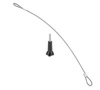 Correa de Muñeca con Cordón de Acero Inoxidable de 30 Cm con Tornillo para Acción GoPro/OSMO