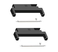 Correa de muñeca de liberación rápida para reloj inteligente, adaptador de lengüetas para pulsera de eslabones de metal ajustables de 18 a 20 mm, 2 conectores de metal para correas inteligentes