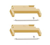 Correa de muñeca de liberación rápida para reloj inteligente, adaptador de lengüetas para pulsera de eslabones de metal ajustables de 18 a 20 mm, 2 conectores de metal para correas inteligentes