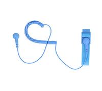 Correa de muñeca ESD, pulsera reutilizable a prueba de estática, función protectora con cable de conexión a tierra para equipos electrónicos (Azul)
