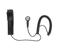 Correa de muñeca ESD, pulsera reutilizable a prueba de estática, función protectora con cable de conexión a tierra para equipos electrónicos (negro)