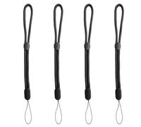 Correa de muñeca para cámara, correa de mano de 4 piezas con cordón de paraguas, correa de muñeca, ajustable, correa de transporte universal, linterna negra, cámara, teléfono móvil, MP4, llave