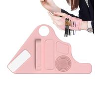 correa de muñeca para mezclar maquillaje, paleta para mezclar maquillaje de mano | Correa de muñeca para mezclar silicona para la mano básica - Paleta de mezcla cosmética portátil para