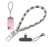 Correa de muñeca para teléfono móvil, antideslizante, correa de sujeción para el brazo, agarre de cuerda, nailon de fibra tensile Band Build, Mobile Security Lanyard Clip System, Men Women Travel