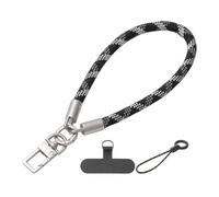 Correa de muñeca para teléfono móvil, antideslizante, correa de sujeción para el brazo, agarre de cuerda, nailon de fibra tensile Band Build, Mobile Security Lanyard Clip System, Men Women Travel