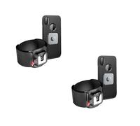 Correa de muñeca para teléfono para correr, 2 piezas, correa ajustable, brazalete desmontable para teléfono, soporte giratorio de 360 grados, funda para teléfono celular con una sola mano, brazaletes
