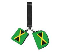 Correa de muñeca portátil con estampado de bandera de Jamaica, bolsa de deportes al aire libre, unisex, accesorio diario para correr o viajar