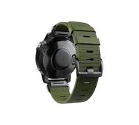 Correa de nailon Compatible con Garmin Fenix 7X Pro 7 EPIX 6X 5X 5 3 HR/Tactix pulsera de repuesto informal for hombre(Army Green,Qu ic kf it 26mm)