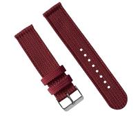 Correa de nailon de 18 mm, 20 mm, 22 mm y 24 mm con diseño de liberación rápida, adecuada for relojes inteligentes.(Red,18mm)