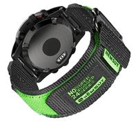 Correa de nailon de 26 mm compatible con Garmin Fenix 8 AMOLED 51 mm/8 solar 51 mm/Fenix 5X/Fenix 6X/Fēnix 7X/Fenix 3/Enduro/Quatix 3 cierre de velcro ultraligero y transpirable resistente correa de