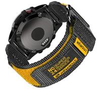 Correa de nailon de 26 mm compatible con Garmin Fenix 8 AMOLED 51 mm/8 solar 51 mm/Fenix 5X/Fenix 6X/Fēnix 7X/Fenix 3/Enduro/Quatix 3 cierre de velcro ultraligero y transpirable resistente correa de