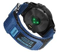 Correa de nailon de 26 mm compatible con Garmin Fenix 8 AMOLED 51 mm/8 solar 51 mm/Fenix 5X/Fenix 6X/Fēnix 7X/Fenix 3/Enduro/Quatix 3 cierre de velcro ultraligero y transpirable resistente correa de