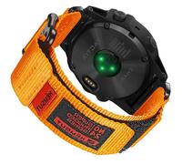 Correa de nailon de 26 mm compatible con Garmin Fenix 8 AMOLED 51 mm/8 solar 51 mm/Fenix 5X/Fenix 6X/Fēnix 7X/Fenix 3/Enduro/Quatix 3 cierre de velcro ultraligero y transpirable resistente correa de