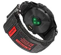 Correa de nailon de 26 mm compatible con Garmin Fenix 8 AMOLED 51 mm/8 solar 51 mm/Fenix 5X/Fenix 6X/Fēnix 7X/Fenix 3/Enduro/Quatix 3 cierre de velcro ultraligero y transpirable resistente correa de