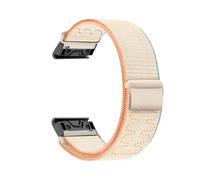 Correa de nailon de ajuste rápido de 20 22 26mm for Garmin Fenix 8 7X 7 7S 6X 6 Pro 6S 5 5X Pulsera relojes reemplazable.(MilkWhite,20mm)