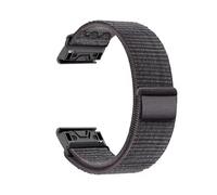 Correa de nailon de ajuste rápido de 20 22 26mm for Garmin Fenix 8 7X 7 7S 6X 6 Pro 6S 5 5X Pulsera relojes reemplazable.(Black with Blue,22mm)