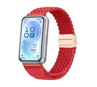 Correa de nailon de flexión moderada para Huawei Band 11 y Band 11 Pro que se adapta a la flexión y extensión naturales de la muñeca (rojo)
