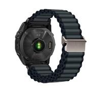Correa de nailon de liberación rápida Ocean de 26mm, 22mm y 20mm for Garmin Fenix E 8, 7, 47, 51mm, 5, 5xplus, 6XPro, 7XPro, Tactix7.(Black gray S,20MM)