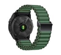 Correa de nailon de liberación rápida Ocean de 26mm, 22mm y 20mm for Garmin Fenix E 8, 7, 47, 51mm, 5, 5xplus, 6XPro, 7XPro, Tactix7.(Green B,22MM)
