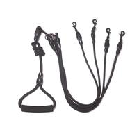 Correa de nailon para mascotas, doble doble cabeza, acoplador de 2 vías, para caminar, dos y más perros, collares para perros, correas para perros (4 cuerdas)