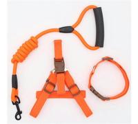 Correa de Nailon para Perros y Gatos, Collar y arnés para Correr, arnés de Cuello Rojo, arnés de Cuello ORG-L 42-60 cm de Pecho