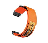 Correa de nailon QuickFit de 22mm y 26mm for Garmin Fenix 7, 7X, 6, 6X, Pro 5X, Fenix8, Tactix7 de 51mm y 47mm, Enduro 3 y 2.(Orange,22mm)
