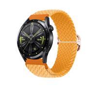 Correa de nailon trenzada de 22 mm y 20 mm para reloj Amazfit 3/4 Active 2 y Huawei (42 mm, beige Millet)