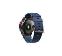 Correa de nailon trenzada for deportes al aire libre de 26 mm y 22 mm compatible con Garmin Fenix 7X 7 6 6X 5 5X/ Instinct 2X/ Mk2 G1/ Epix Gen 2/MARQ Watch Band(Dark Blue,26mm)