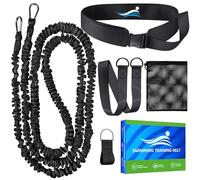 Correa de natación para piscina, ayuda para nadar para adultos, cinturón de natación para adultos, cinturón de resistencia con cuerda ajustable de 2,5-7,5M para cualquier piscina sin aparato contra