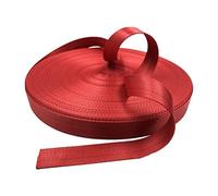Correa de nylon, Correa de nailon en espiga for correas bolsos, 38 mm x 5-20 yardas, multicolor(Red,38MM x 5 Yards)